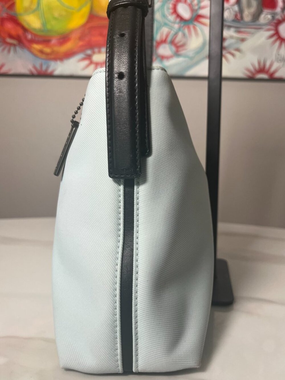 Coach Mercer East West Shoulder Bag 7406 Blue Twill Vintage Y2K - Picture 4 of 16